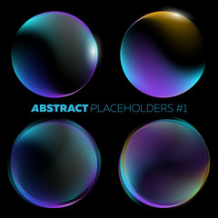 Vector Dark Abstract Background.