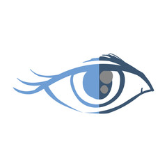 Fototapeta premium Woman eye sketch icon vector illustration graphic design