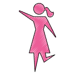 Women pictogram symbol icon vector illustration graphic design