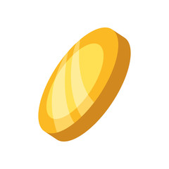 Isolated gold coin icon vector illustration graphic design