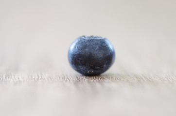 Fresh blueberry on wood table