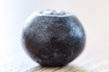 Fresh blueberry on wood table