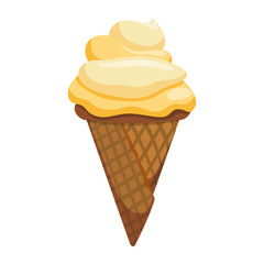 Delicious ice cream icon vector illustration graphic design