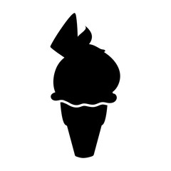 Delicious ice cream icon vector illustration graphic design