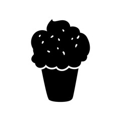 Delicious ice cream icon vector illustration graphic design