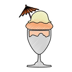Delicious ice cream icon vector illustration graphic design