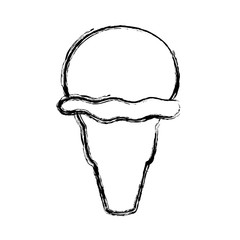 Delicious ice cream icon vector illustration graphic design