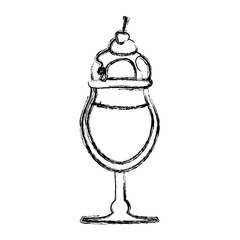 Delicious ice cream icon vector illustration graphic design