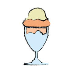 Delicious ice cream icon vector illustration graphic design