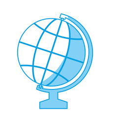 geography tool icon over white background. vector illustration
