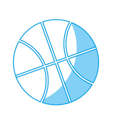 basketball ball icon over white background. vector illustration