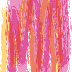 Watercolor concept represented by orange and pink colors. Colorfull and painting vector illustration.