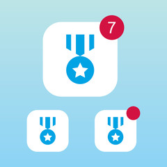 Medal Icon With Notification