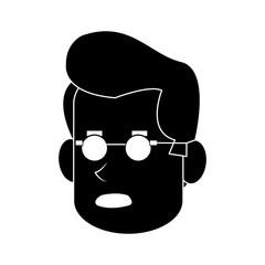 worried middle age man icon image vector illustration design 