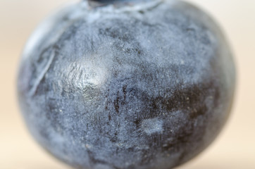 Fresh blueberry on wood table