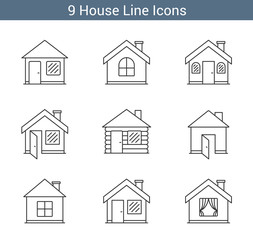 House Line Icons