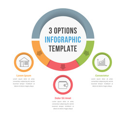 3 Options Infographic Template