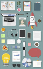 Icon set equipment lifestyle vector icon illustration