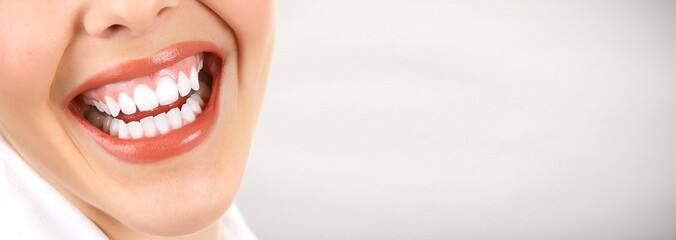 Obraz premium Beautiful woman smile.