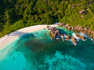 Anse Cocos, La Digue, Seychellen
