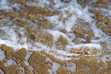 The white bubble of surf