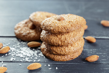 homemade oatmeal cookies with nuts
