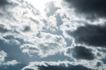 Fototapeta premium sky with clouds and sun