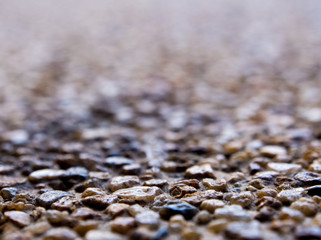 Texture of the exposed aggregate finish flooring