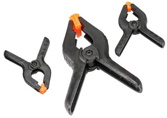 Plastic mechanical hand vise clamp