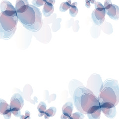 Vector abstract watercolor butterfly background