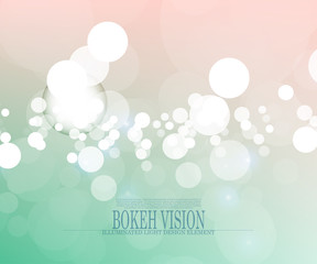 Vector abstract bokeh vision bright background design II