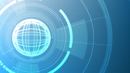 Vector abstract technological global interface background