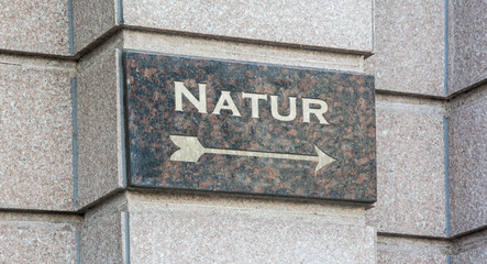 Fototapeta premium Schild 204 - Natur