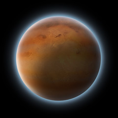 Naklejka premium Big Red Planet