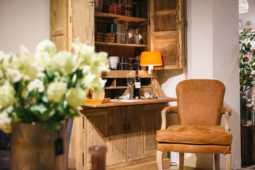 Old-fashioned interior of work-room