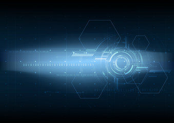 Abstract high technological future interface vector background