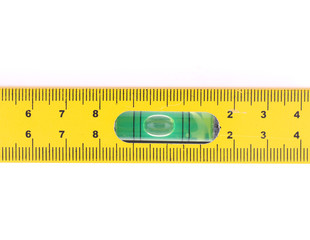 Yellow level on a white background