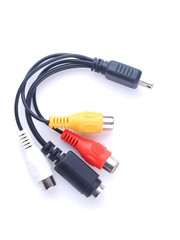 Wires on a white background