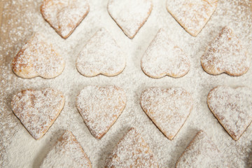 fond et texture de biscuits secs sucré