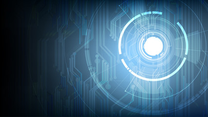 Vector abstract technological touch signal background