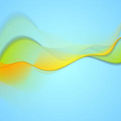 Abstract colorful smooth blurred waves background