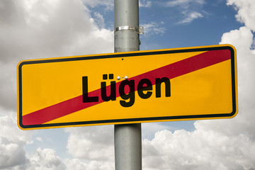 Schild 244 - Lüge