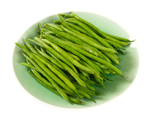 string beans isolated on white background