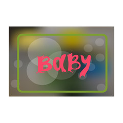 baby card or cover.Blur background vector for scrapbooking, congratulations, baby shower invitations, birthday cards and journaling.