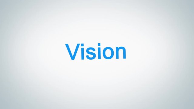 4K. A Looping Blue Text Motion Business keyword to success with white Background