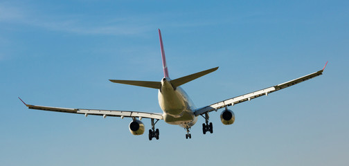 Turkish Airlines plane landing