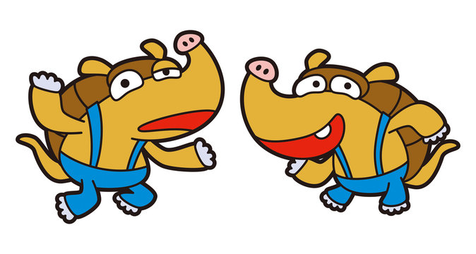 アルマジロのキャラクター、アイコン、アイキャッチ