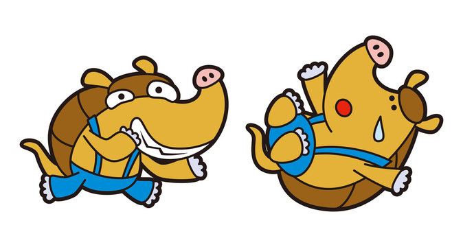 アルマジロのキャラクター、アイコン、アイキャッチ