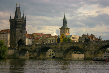 Fototapeta premium The famous Charles Bridge of Prague