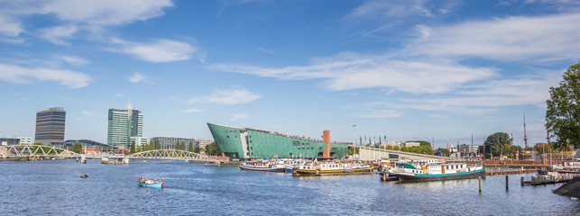 Panorama of the Nemo Science Center in Amsterdam